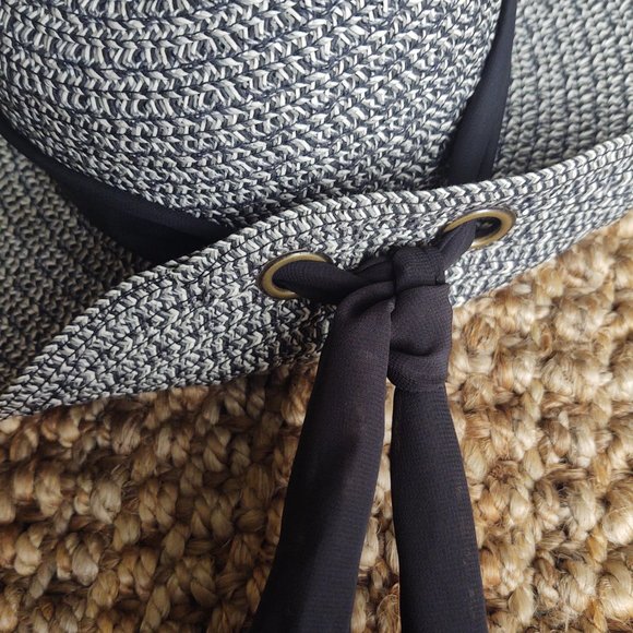 Nine West Grommet Ribbon Fashion Hat New - Picture 5 of 8